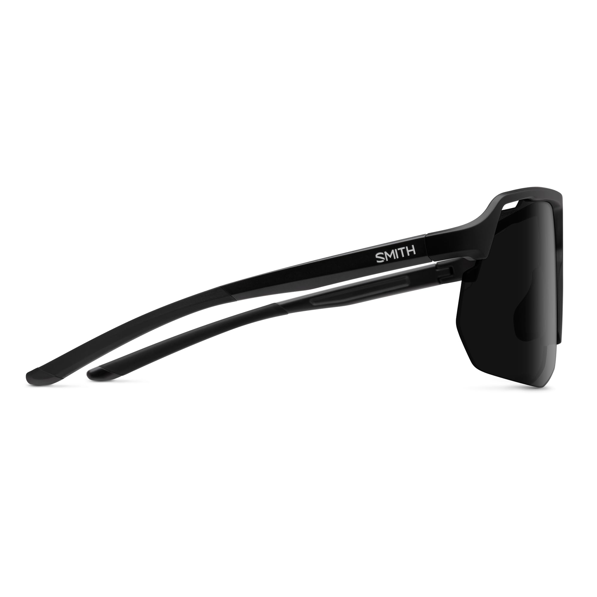 SMITH Motive Sunglasses with ChromaPop Lens Technology – Performance Sports Sunglasses with Full Coverage for Road Biking, MTB & More – For Men & Women – Matte Black + Black Lenses - Image 6